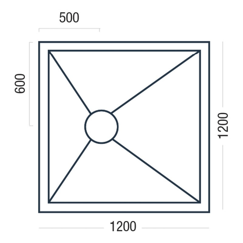 Premier Shower Deck 1200 x 1200mm - Blackman Rowe
