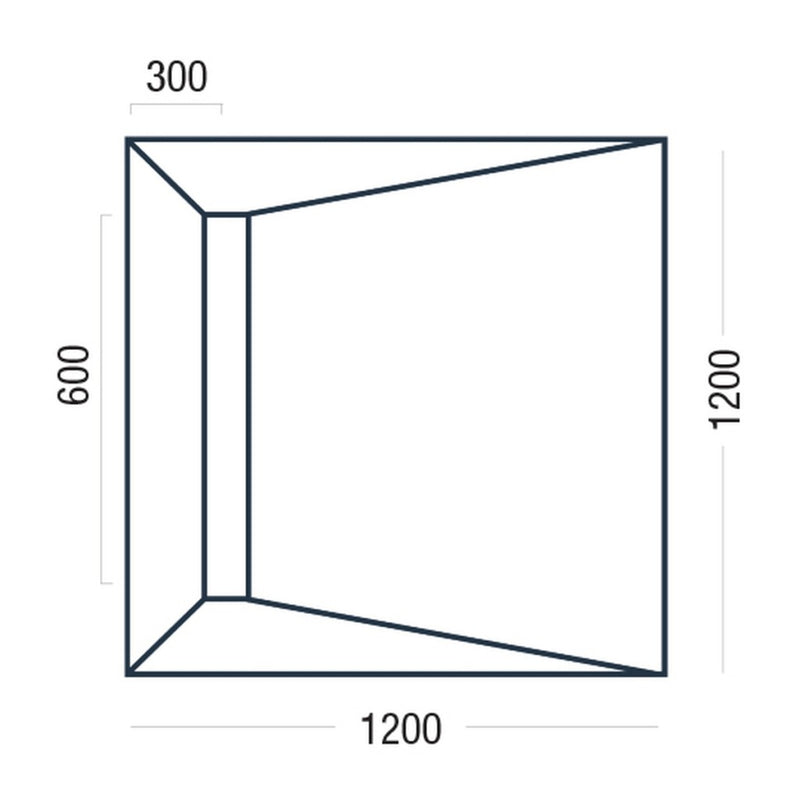 Premier Linear Shower Deck 1200 x 1200mm - Blackman Rowe