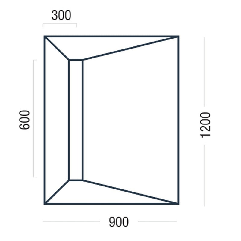 Premier Linear Shower Deck 1200 x 900mm - Blackman Rowe