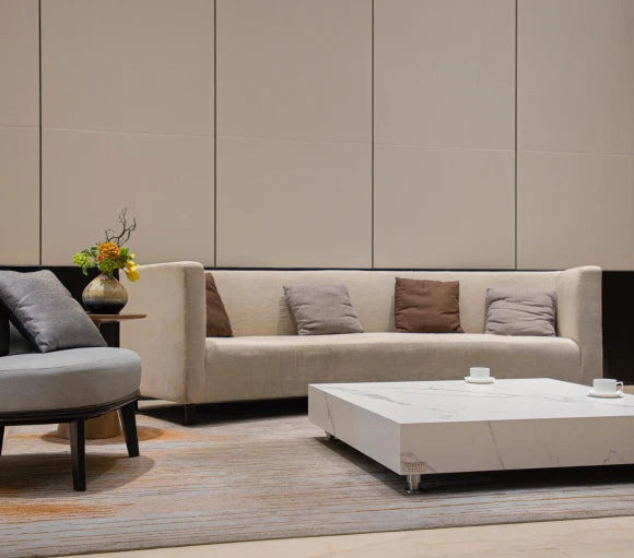 Bianco Coffee Table, Square, Large - Marble - Blackman Rowe