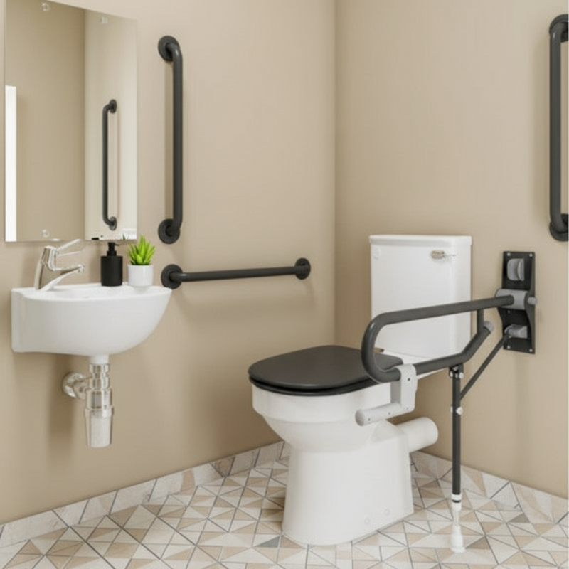 Close Coupled Standard Doc M Pack with TMV3 Tap – Stainless & White