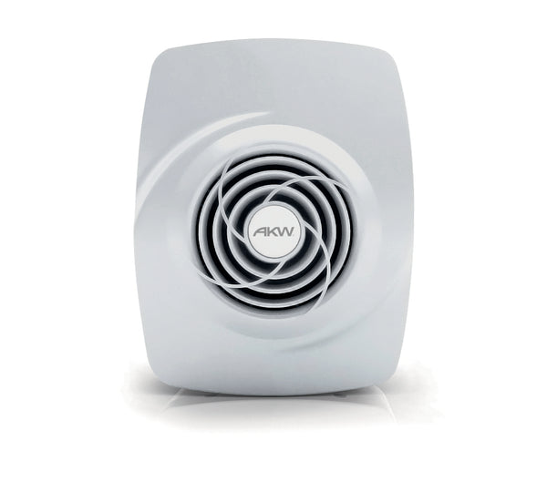 White AKW fan on a white background
