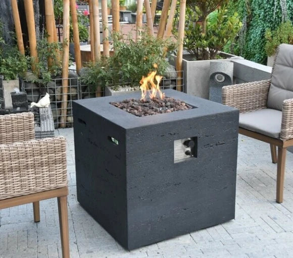 Ellington Fire Table, Glass-fibre reinforced concrete - Blackman Rowe