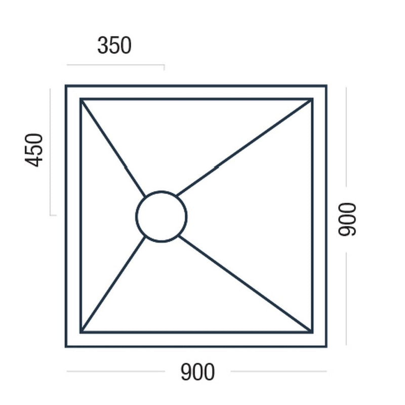 Premier Shower Deck 900 x 900mm - Blackman Rowe