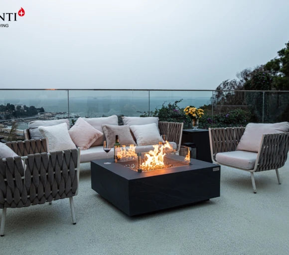 Roraima Fire Table, Glass-fibre reinforced concrete - Blackman Rowe