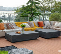 Colorado Coffee Table, Square Large, Slate Black - Glass Fibre Reinforced Concrete - Blackman Rowe