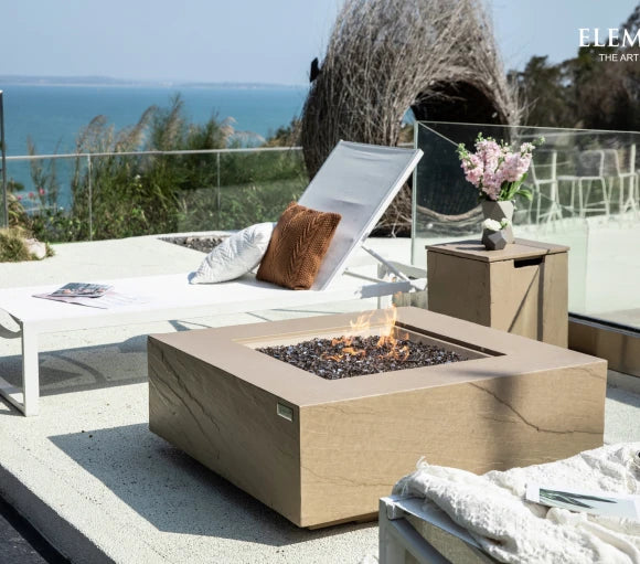 Aluru Fire Table, Glass-fibre reinforced concrete - Blackman Rowe