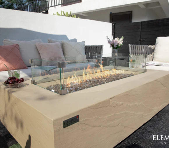 Colorado Fire Table, Glass-fibre reinforced concrete - Blackman Rowe