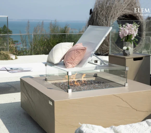 Aluru Fire Table, Glass-fibre reinforced concrete - Blackman Rowe