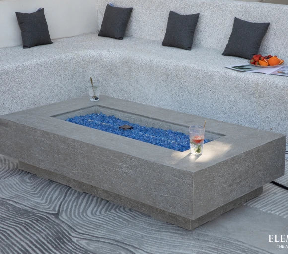 Riviera Fire Table, Glass-fibre reinforced concrete - Blackman Rowe