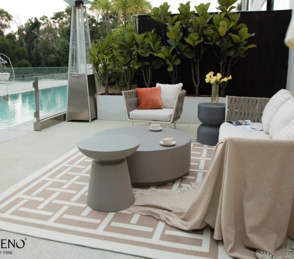 Kylix Side Table, Space Grey - Glass-Fibre Reinforced Concrete - Blackman Rowe