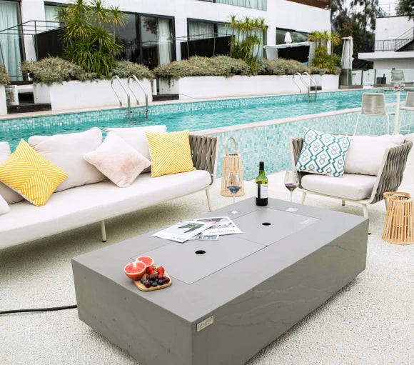 Meteora Fire Table, Glass-fibre reinforced concrete - Blackman Rowe