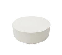 Rome Coffee Table, Large, Cream White - Glass-Fibre Reinforced Concrete - Blackman Rowe