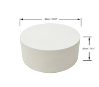 Rome Coffee Table, Medium, Cream White - Glass-Fibre Reinforced Concrete - Blackman Rowe