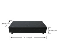 Sofia Coffee Table, Rectangle - Marble Porcelain - Blackman Rowe