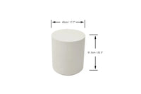 Rome Side Table, Large, Cream White - Glass-Fibre Reinforced Concrete - Blackman Rowe
