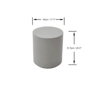 Rome Side Table, Large, Space Grey - Glass-Fibre Reinforced Concrete - Blackman Rowe
