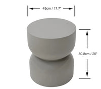 Chronos Side Table, Space Grey - Glass Fibre Reinforced Concrete - Blackman Rowe