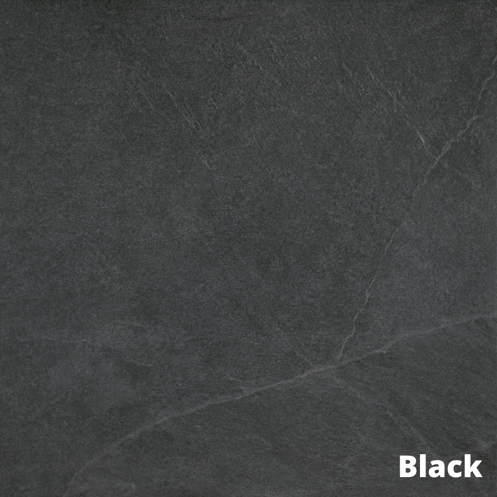 Minster Porcelain Paving, £74.05/ M2 Black Cream Tile Porcelain Exterior Tiles 2cm Blackman Rowe