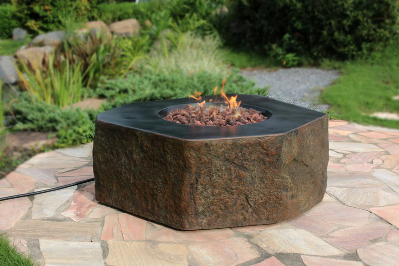 Columbia Fire Table, Handcrafted glass-fibre reinforced concrete - Blackman Rowe
