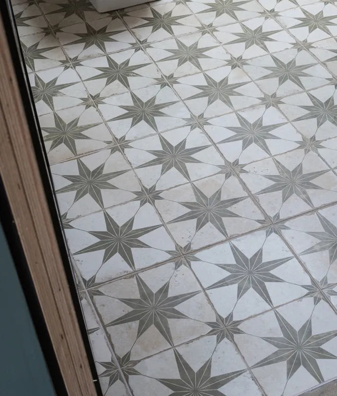 Spitalfields Ceramic Retro Star, four colours, £52.50/M2 - Blackman Rowe