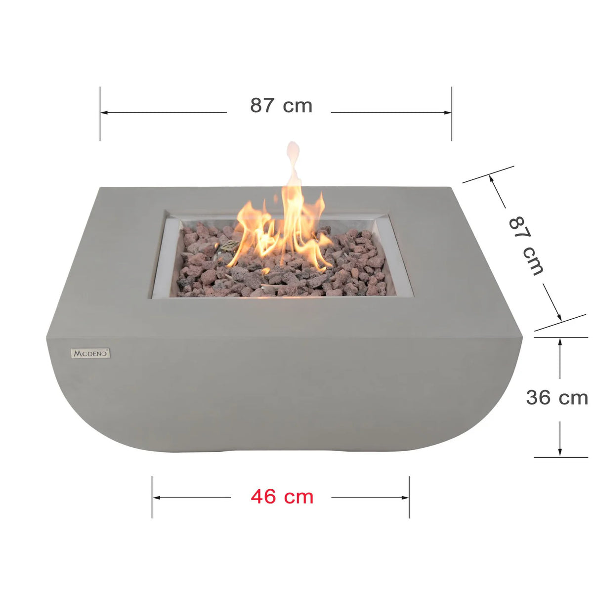 Westport Fire Pit, Glass-fibre reinforced concrete - Blackman Rowe