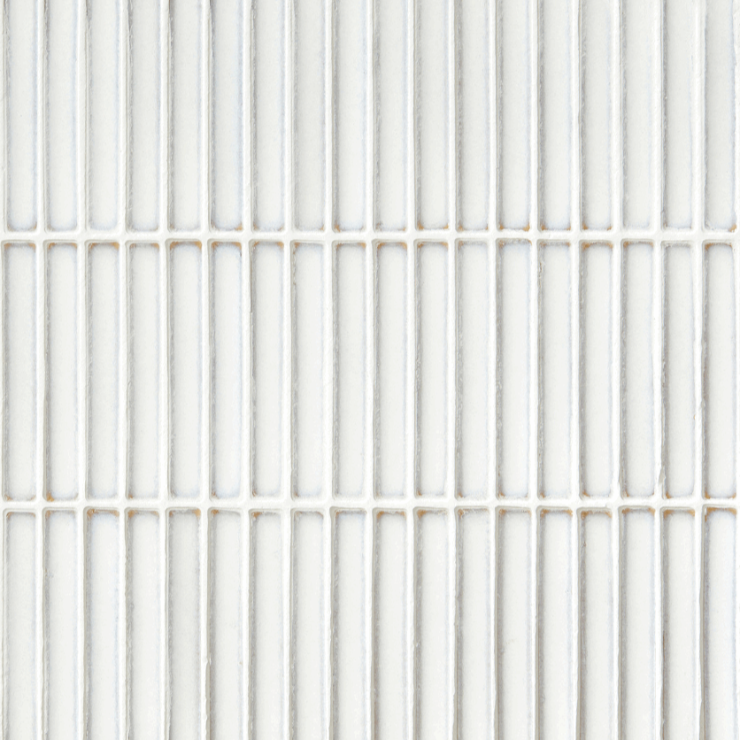 Bamboo Decorative Mosaic, White, £16.25 per sheet Mosaic Tiles Porcelain Decorative Tiles White Tile Ca Pietra