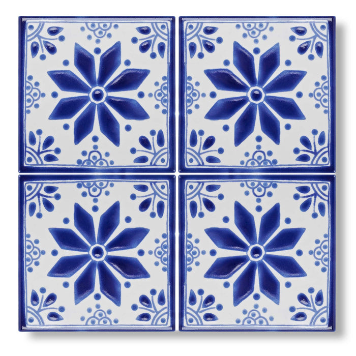 Acapulco, Zenil, £477.66/ M2 Blue Tile Decorative Tiles Decorative Tiles Sale Porcelain Decorative Tiles Fired Earth