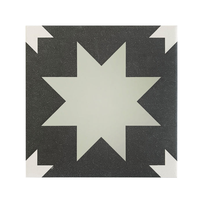 Bert & May, Porcelain, Pradena Black, £86.70/M2 Black Decorative Tiles Decorative Tiles Sale Porcelain Decorative Tiles Fired Earth