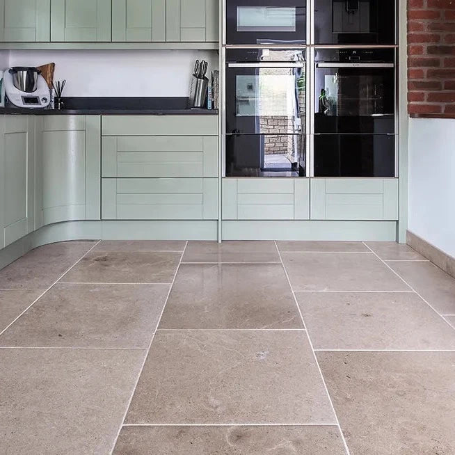 Neranjo Distressed Finish Limestone, £161.00/ M2 Cream Tile Natural Stone Exterior Tiles Ca Pietra