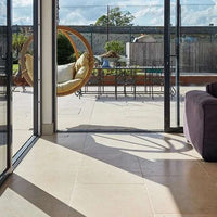Neranjo Tumbled Finish Limestone, 2 sizes, from £87.50/ M2 Cream Tile Natural Stone Exterior Tiles Ca Pietra