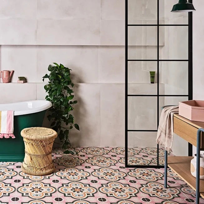 Cabana, New Orleans, £99.30/ M2 Decorative Tiles Pink Tile Porcelain Decorative Tiles Ca Pietra