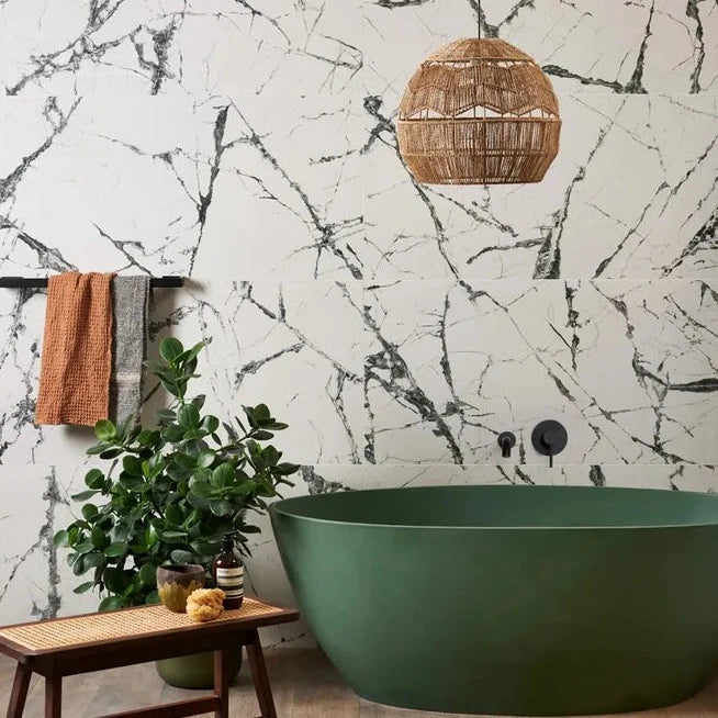 Marble Luxe, Iceberg, £93.00/ M2 Marble Effect Tiles White Tile Ca Pietra