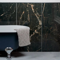 Marble Luxe, Laurant, £93.00/ M2 Black Tile Marble Effect Tiles Ca Pietra