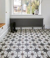 Spitalfields Ceramic Retro Star, four colours, £52.50/M2 - Blackman Rowe
