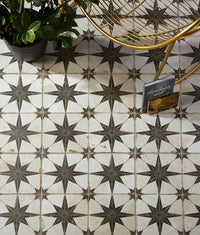 Spitalfields Ceramic Retro Star, four colours, £52.50/M2 - Blackman Rowe