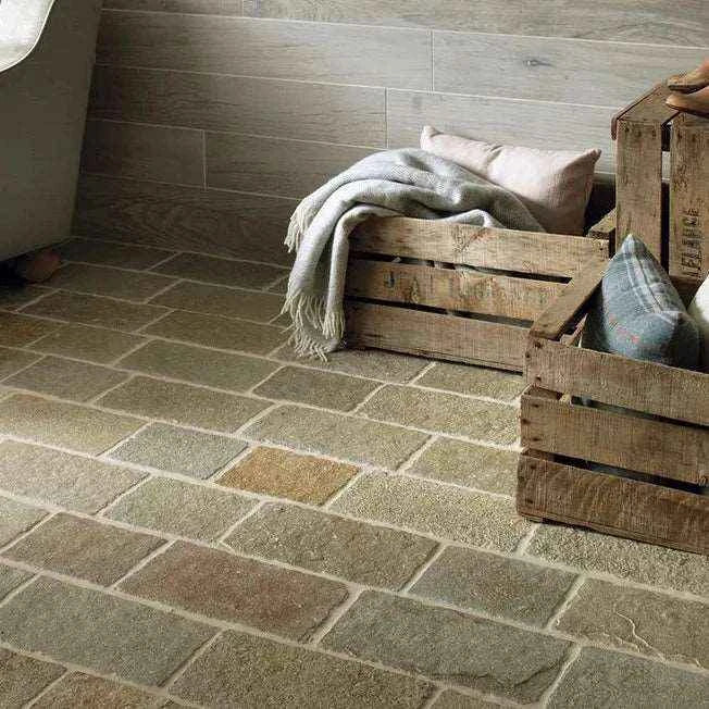 Trusloe Limestone Cobble Seasoned Finish, £79.80/ M2