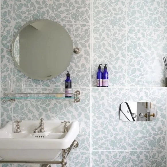 Alfriston Clergy, Sea Kale, £110.00/ M2 Decorative Tiles Green Tile Ca Pietra