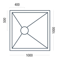 Premier Shower Deck 1000 x 1000mm