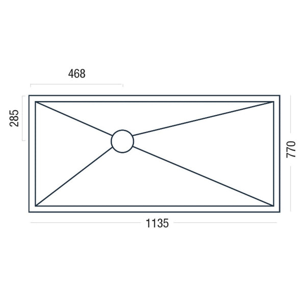 Premier Shower Deck 1135 x 770mm