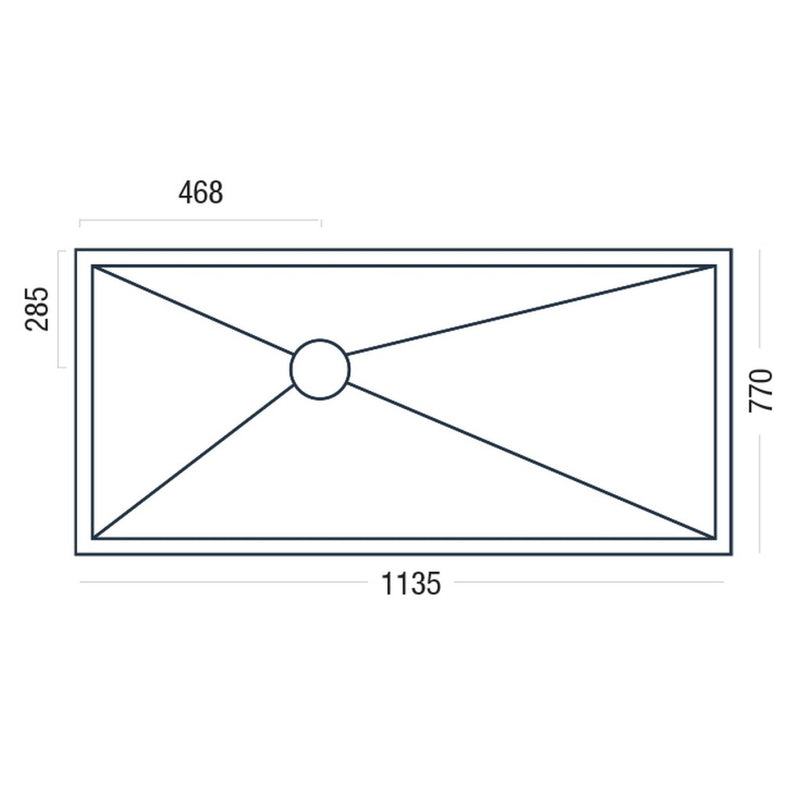Premier Shower Deck 1135 x 770mm