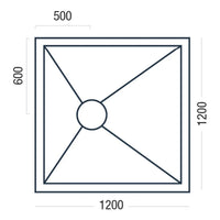 Wetroom Kit Complete 1200 x 1200 Set