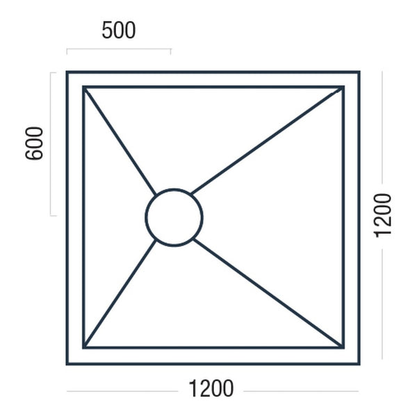 Premier Shower Deck 1200 x 1200mm