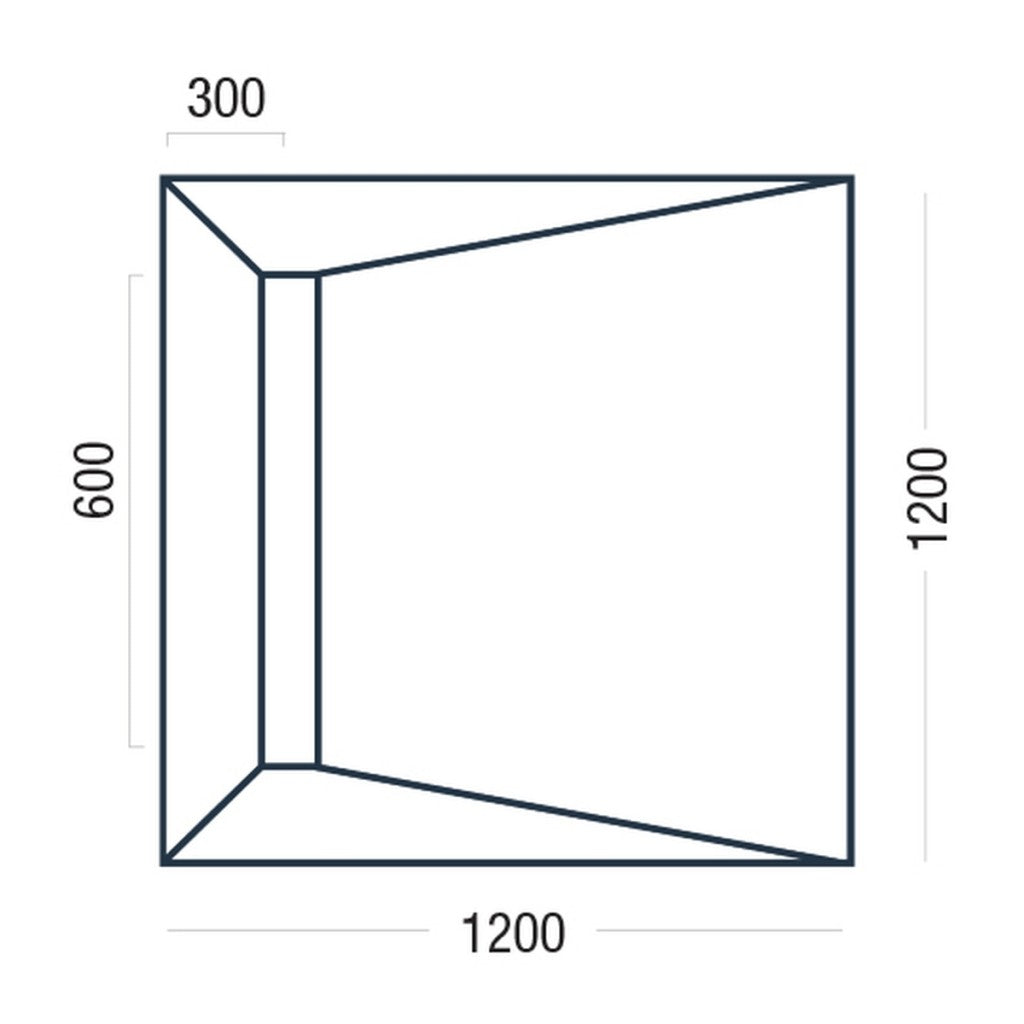 Premier Linear Shower Deck 1200 x 1200mm