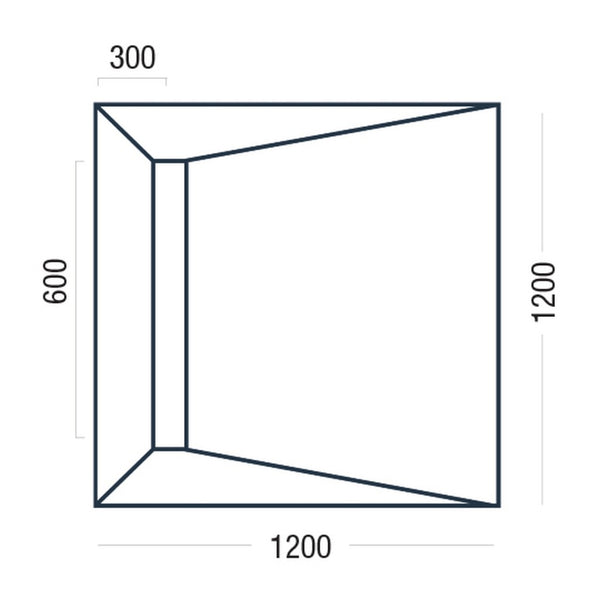 Premier Linear Shower Deck 1200 x 1200mm