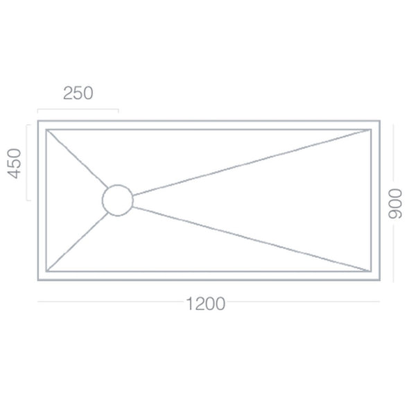 Premier Shower Deck 1200 x 900mm
