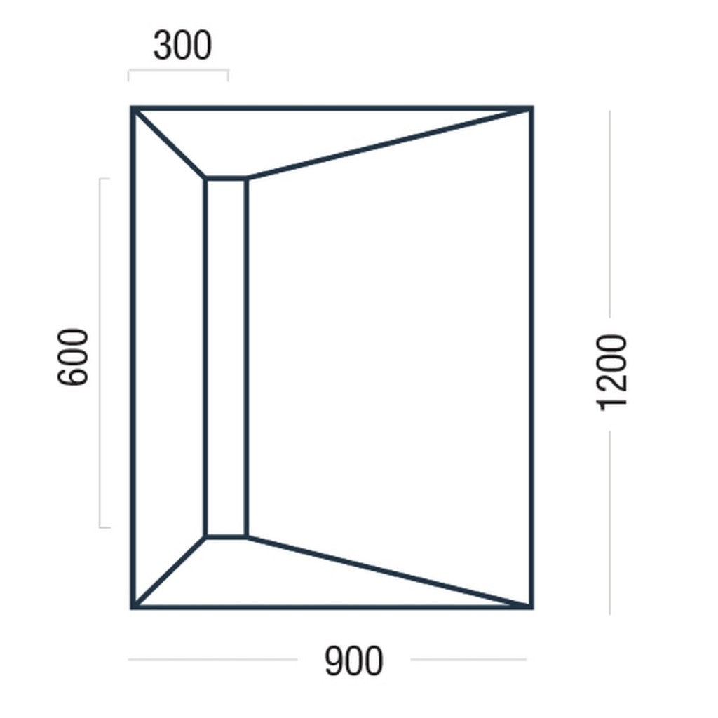 Premier Linear Shower Deck 1200 x 900mm