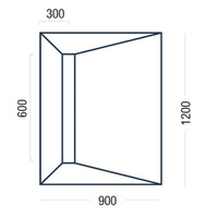 Premier Linear Shower Deck 1200 x 900mm