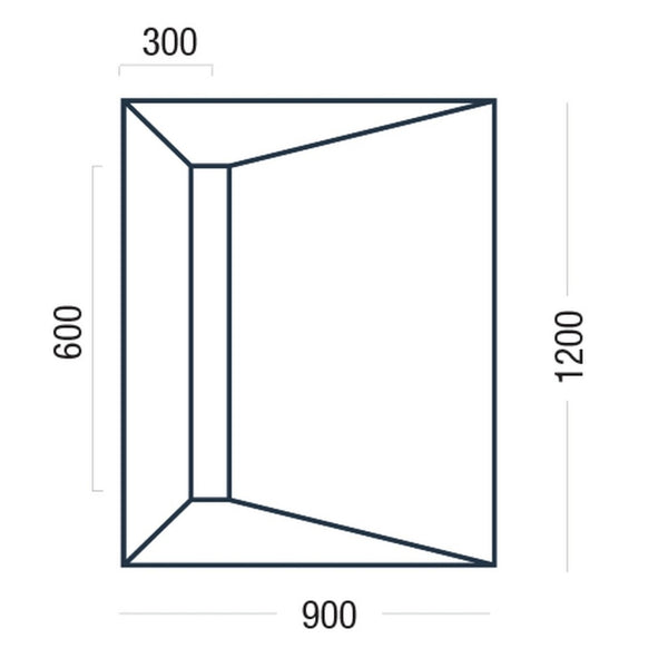 Premier Linear Shower Deck 1200 x 900mm
