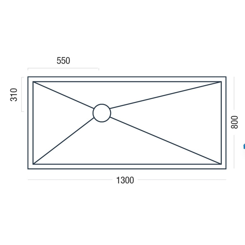 Premier Shower Deck 1300 x 800mm